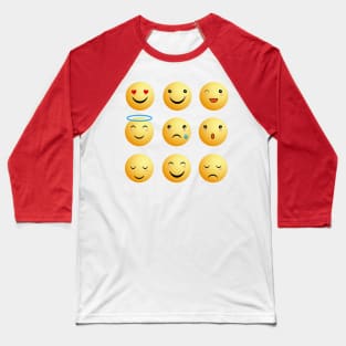 Emoji 1 Baseball T-Shirt